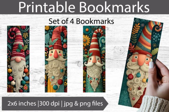 Christmas Bookmarks: Illustrations for Editorial Use