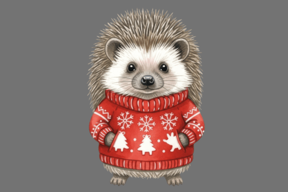 Cute Hedgehog Wearing Red Christmas: A Designer’s Review
