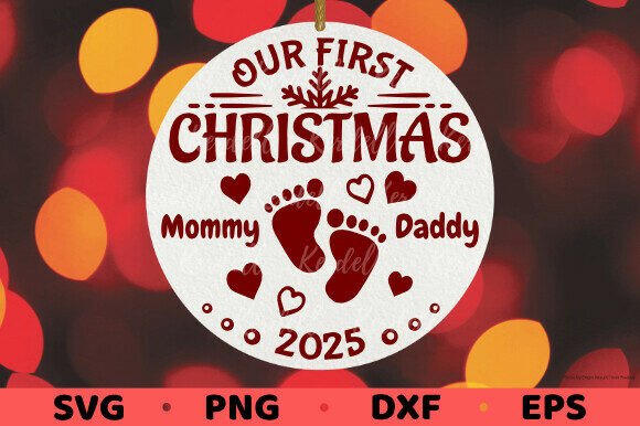 First Christmas Mommy and Daddy 2025 Illustrations