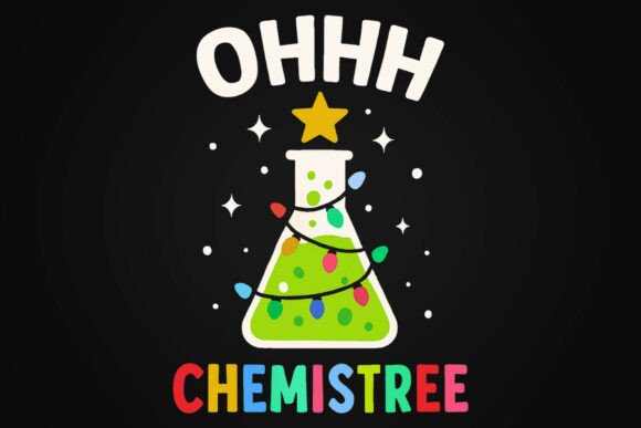 Funny Christmas Chemistree Science PNG Review