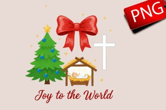 Joy to the World: Christmas Png Illustrations
