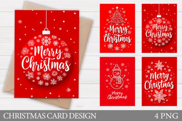 Merry Christmas Card Printable: Premium Illustrations