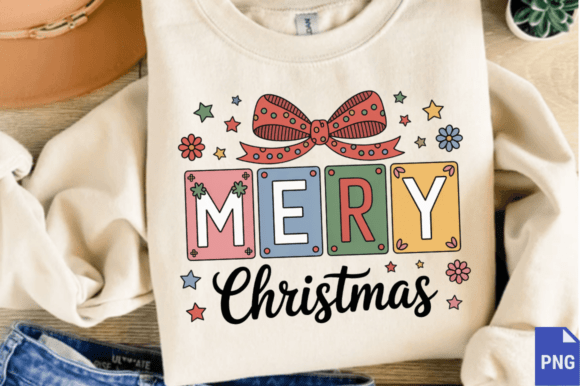 Merry Christmas Cute Girly Bow PNG Review