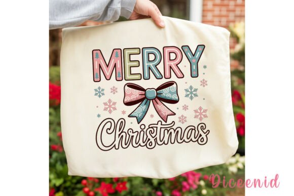 Pink Blue MERRY Christmas PNG Clipart Review
