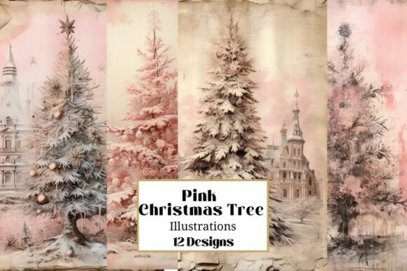 Review: 12 Pink Christmas Tree Illustrations