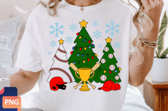 Review: Baseball Christmas Tree PNG Clipart for Embroidery