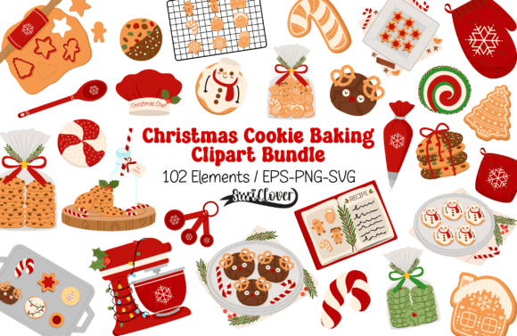 Review: Christmas Cookie Baking Clipart Bundle Illustrations