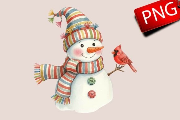 Review: Christmas Cute Funny Snowman PNG for Embroidery