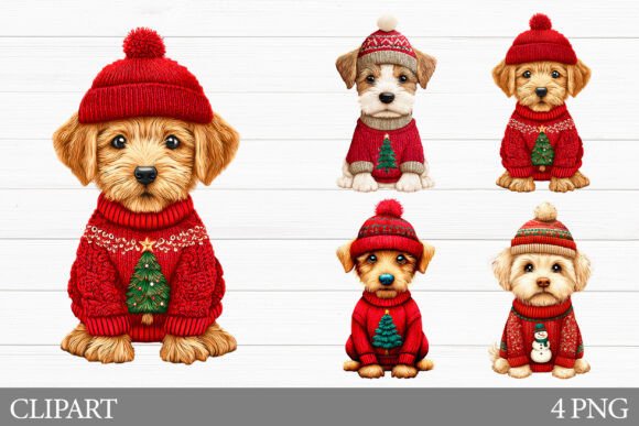 Reviewing Christmas Dog Clipart for Embroidery