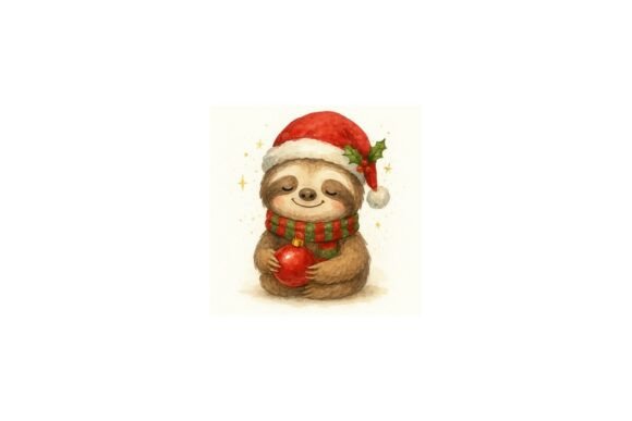 Reviewing Christmas Sloth PNG File Illustrations