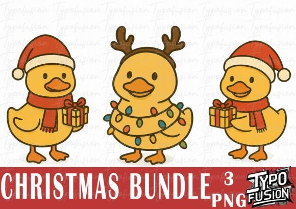 Watercolor Christmas Duck Illustrations Review